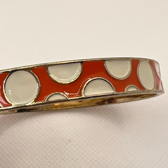 Vintage Bagel - Orange With White Pokadots - Picture 3 of 4